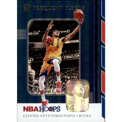 2019-20 Hoops Frequent Flyers Holo #3 Giannis Antetokounmpo