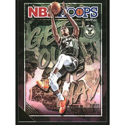 2019-20 Hoops Get Out the Way Holo #14 Giannis Antetokounmpo