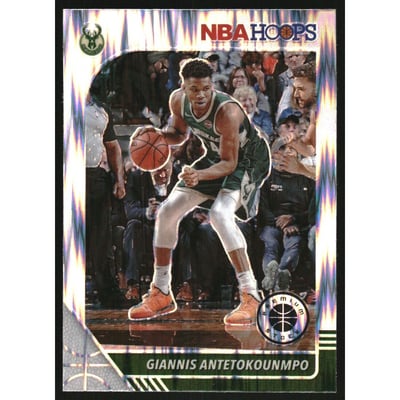 2019-20 Hoops Premium Stock Prizms Flash #102 Giannis Antetokounmpo