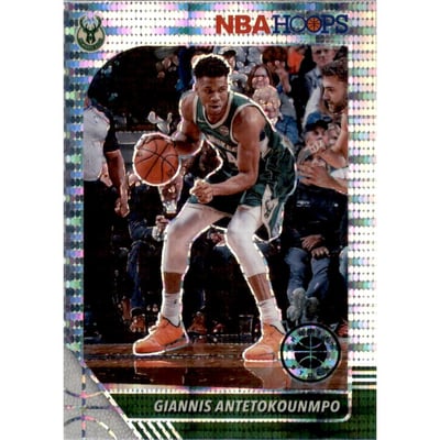 2019-20 Hoops Premium Stock Prizms Pulsar #102 Giannis Antetokounmpo