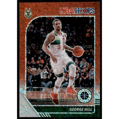 2019-20 Hoops Premium Stock Prizms Red Shimmer #93 George Hill