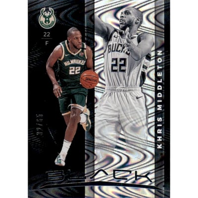 2019-20 Panini Black Silver #35 Khris Middleton