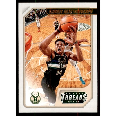 2019-20 Panini Chronicles Bronze #96 Giannis Antetokounmpo/Threads