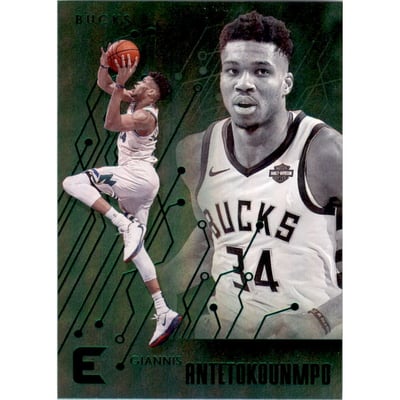 2019-20 Panini Chronicles Green #221 Giannis Antetokounmpo/Essentials