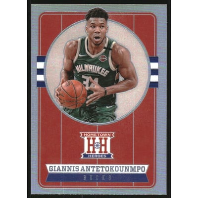 2019-20 Panini Chronicles Silver #559 Giannis Antetokounmpo/Hometown Heroes Optic