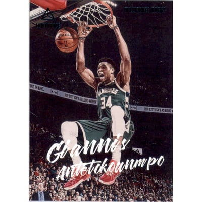 2019-20 Panini Chronicles Teal #155 Giannis Antetokounmpo/Luminance