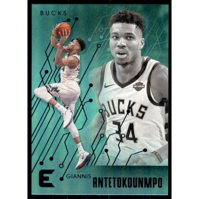 2019-20 Panini Chronicles Teal #221 Giannis Antetokounmpo/Essentials