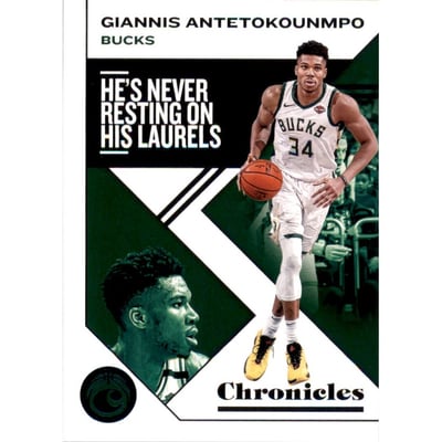 2019-20 Panini Chronicles Teal #39 Giannis Antetokounmpo