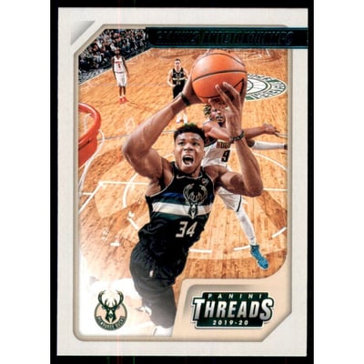 2019-20 Panini Chronicles Teal #96 Giannis Antetokounmpo/Threads