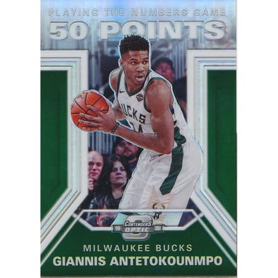 2019-20 Panini Contenders Optic Playing the Numbers Game #5 Giannis Antetokounmpo