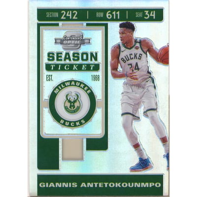 2019-20 Panini Contenders Optic Silver #84 Giannis Antetokounmpo