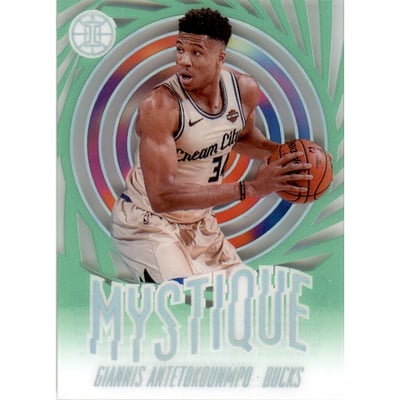 2019-20 Panini Illusions Mystique Emerald #6 Giannis Antetokounmpo