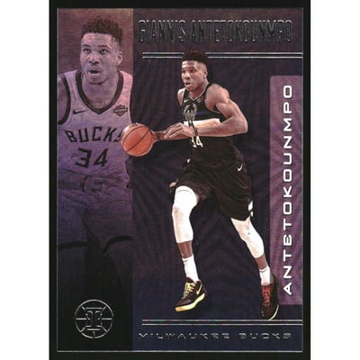 2019-20 Panini Illusions Trophy Collection Sapphire #26 Giannis Antetokounmpo