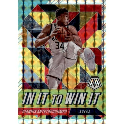 2019-20 Panini Mosaic In It to Win It #2 Giannis Antetokounmpo