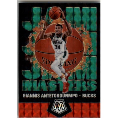2019-20 Panini Mosaic Jam Masters Mosaic Green #19 Giannis Antetokounmpo