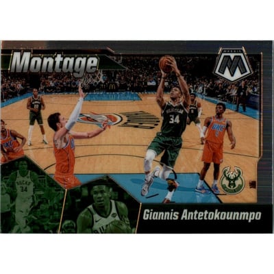 2019-20 Panini Mosaic Montage #15 Giannis Antetokounmpo