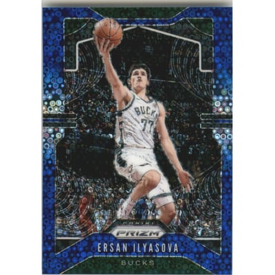 2019-20 Panini Prizm Prizms Fast Break Blue #158 Ersan Ilyasova