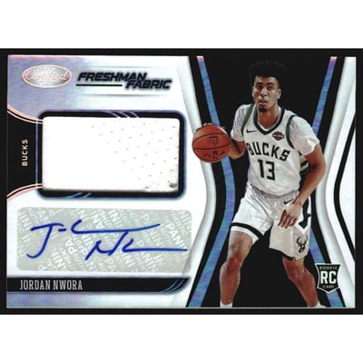 2020-21 Certified Freshman Fabric Signatures #2 Jordan Nwora