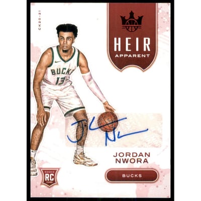 2020-21 Court Kings Heir Apparent Autographs Ruby #34 Jordan Nwora/75