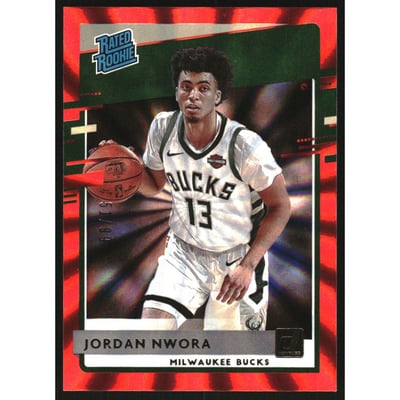 2020-21 Donruss Holo Red Laser #220 Jordan Nwora RR