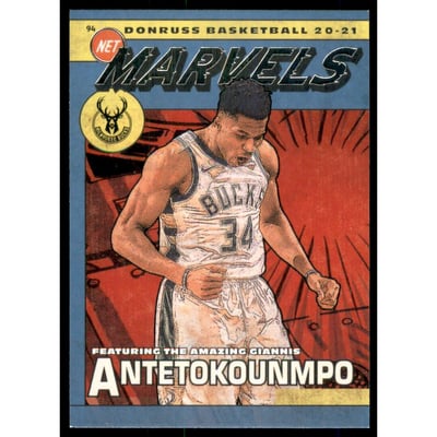 2020-21 Donruss Net Marvels #14 Giannis Antetokounmpo
