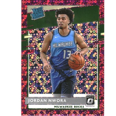 2020-21 Donruss Optic Fast Break Pink #189 Jordan Nwora RR
