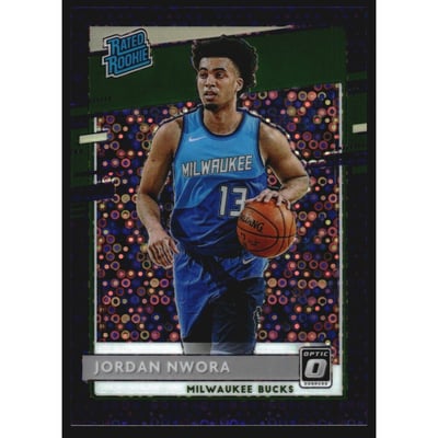2020-21 Donruss Optic Fast Break Purple #189 Jordan Nwora RR