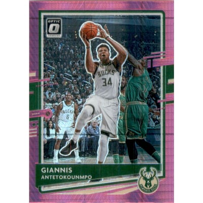 2020-21 Donruss Optic Hyper Pink #29 Giannis Antetokounmpo