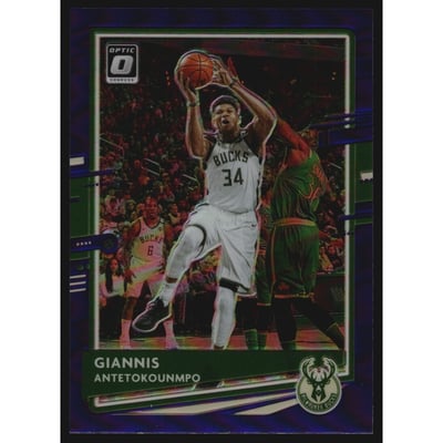 2020-21 Donruss Optic Purple #29 Giannis Antetokounmpo