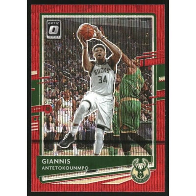 2020-21 Donruss Optic Red Wave #29 Giannis Antetokounmpo