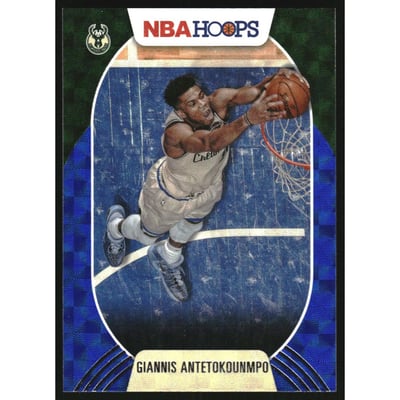 2020-21 Hoops Hyper Blue #166 Giannis Antetokounmpo