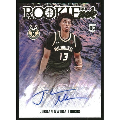 2020-21 Hoops Rookie Ink #41 Jordan Nwora