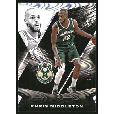 2020-21 Panini Black Silver #21 Khris Middleton