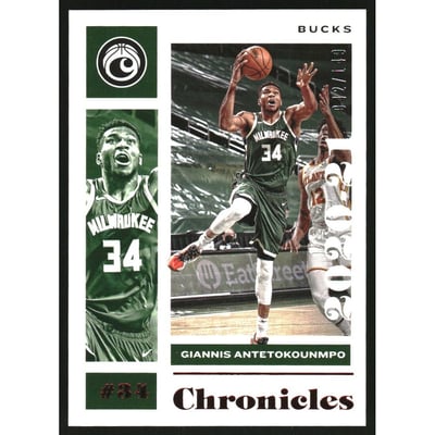 2020-21 Panini Chronicles Red #5 Giannis Antetokounmpo