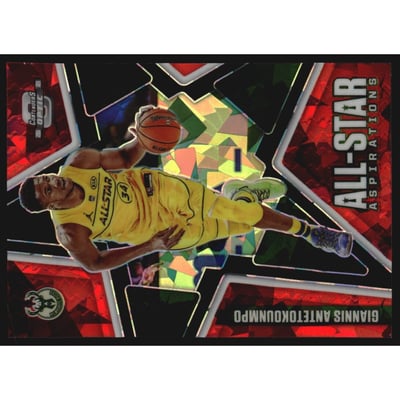 2020-21 Panini Contenders Optic All-Star Aspirations Red Cracked Ice #3 Giannis Antetokounmpo