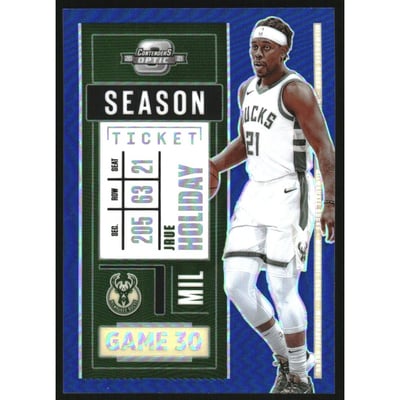 2020-21 Panini Contenders Optic Blue #77 Jrue Holiday