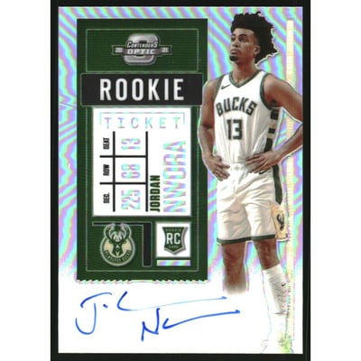 2020-21 Panini Contenders Optic #104 Jordan Nwora AU RC