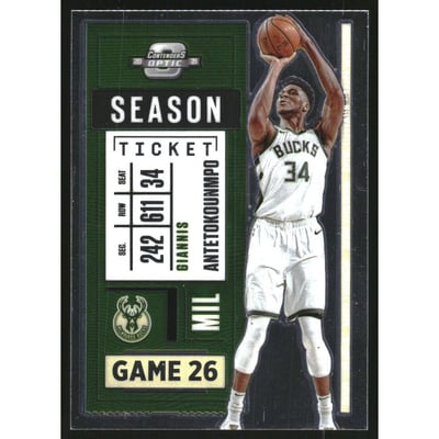 2020-21 Panini Contenders Optic #99 Giannis Antetokounmpo