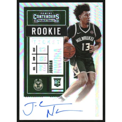 2020-21 Panini Contenders Premium #130 Jordan Nwora AU