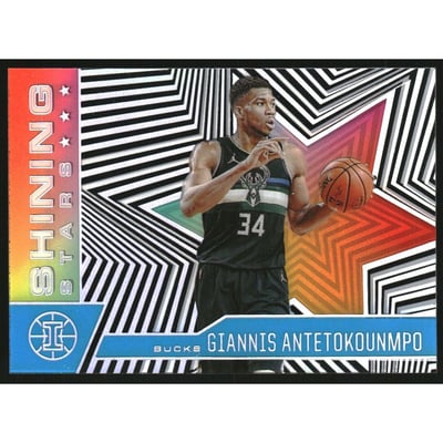 2020-21 Panini Illusions Shining Stars Sapphire #11 Giannis Antetokounmpo