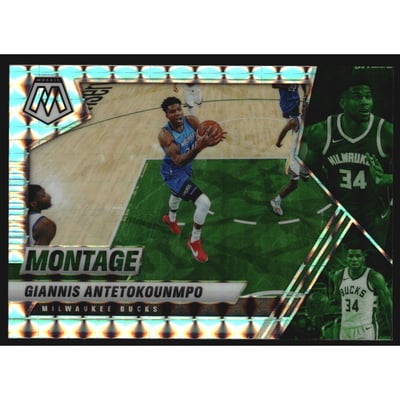 2020-21 Panini Mosaic Montage Mosaic #18 Giannis Antetokounmpo