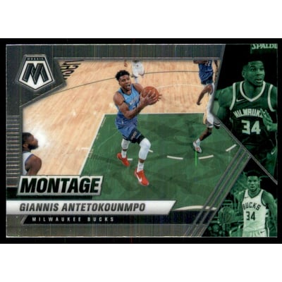 2020-21 Panini Mosaic Montage #18 Giannis Antetokounmpo