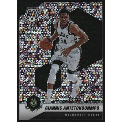 2020-21 Panini Mosaic Mosaic Fast Break Silver #80 Giannis Antetokounmpo