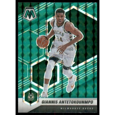 2020-21 Panini Mosaic Mosaic Green #80 Giannis Antetokounmpo