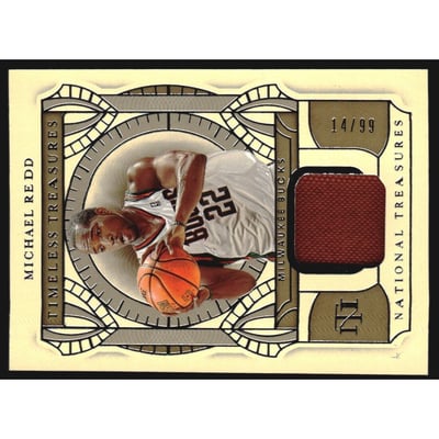 2020-21 Panini National Treasures Timeless Treasures Materials #13 Michael Redd