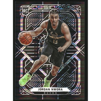 2020-21 Panini Obsidian Electric Etch Asia #173 Jordan Nwora