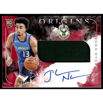 2020-21 Panini Origins Rookie Jersey Autographs Red #2 Jordan Nwora