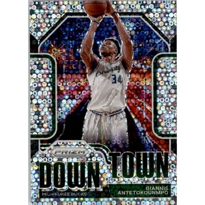 2020-21 Panini Prizm Downtown Bound Fast Break #19 Giannis Antetokounmpo