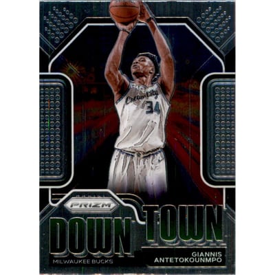 2020-21 Panini Prizm Downtown Bound #19 Giannis Antetokounmpo