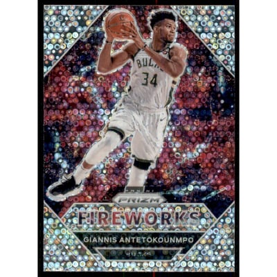 2020-21 Panini Prizm Fireworks Fast Break #3 Giannis Antetokounmpo